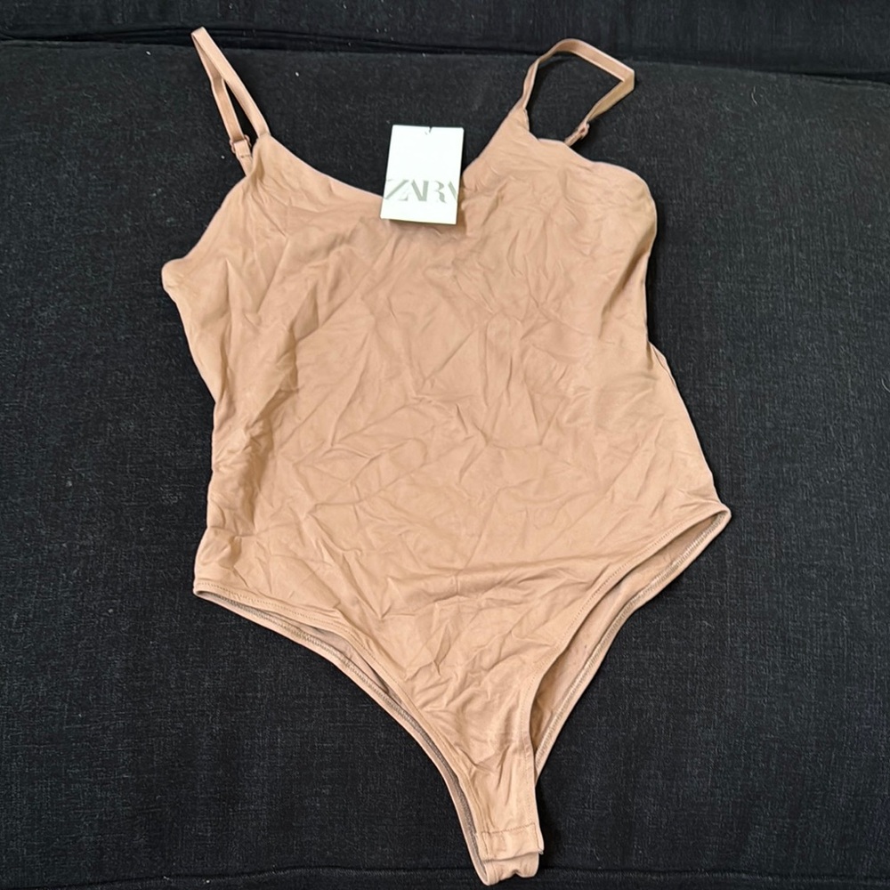 ZARA Tan Bodysuit